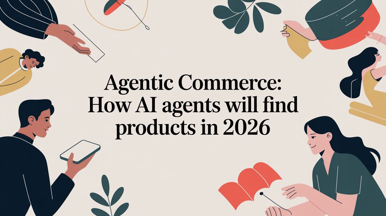 agentic commerce how ai agents will find products in 2026 illustration | Agentic AI | Optidan