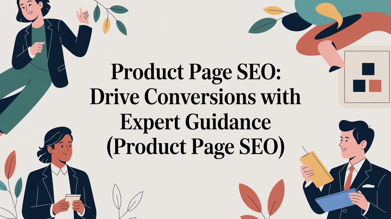 product page seo seo illustration