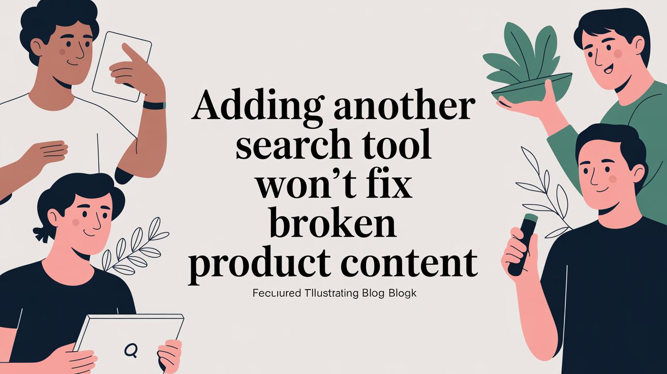 adding another search tool wont fix broken product content content illustration